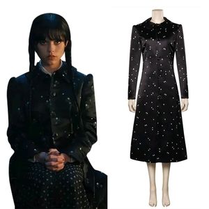 Wednesday Addams Netflix Cosplay Coat